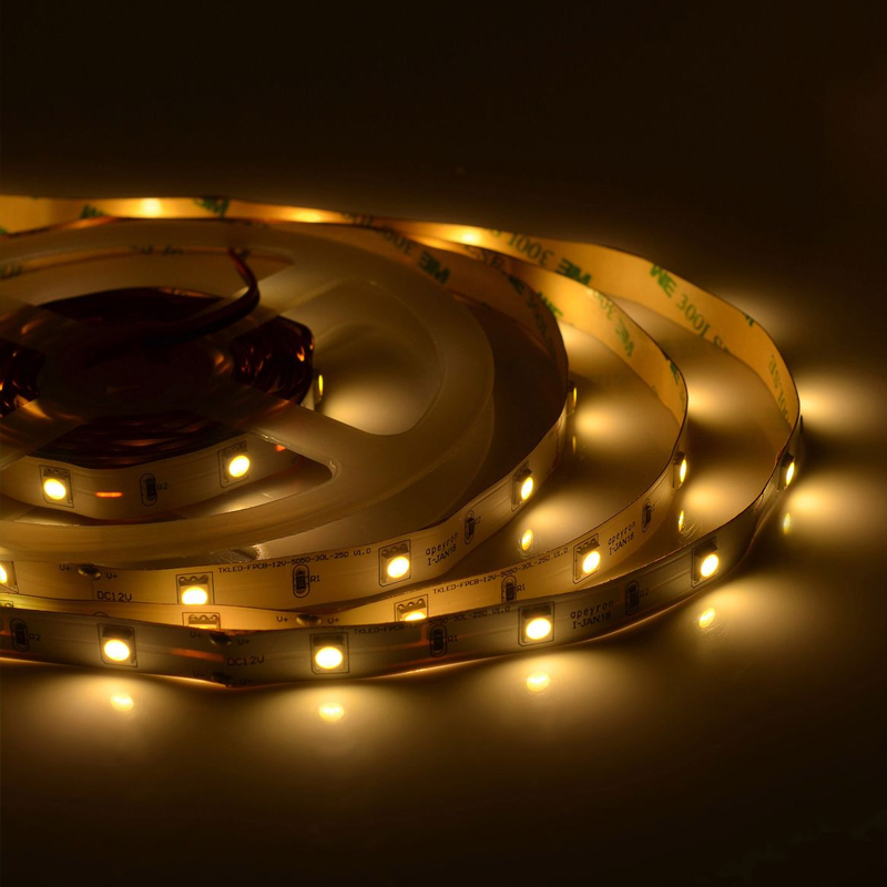 Светодиодная лента 7,2W/m 30LED/m 5050SMD теплый белый Белый Светодиодная лента 7,2W/m 30LED/m 5050SMD теплый белый Белый в Барнауле | Loft Concept