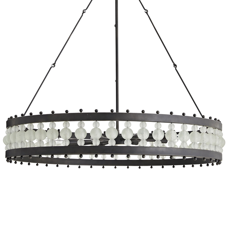 Люстра Arteriors ESME CHANDELIER Черный Прозрачный Люстра Arteriors ESME CHANDELIER Черный Прозрачный в Барнауле | Loft Concept