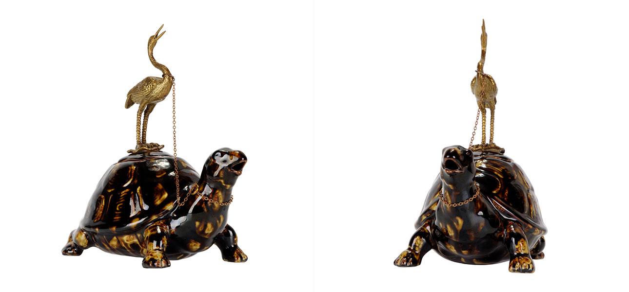 Чайник фарфоровый в виде черепахи Crane & Turtle - фото №1
