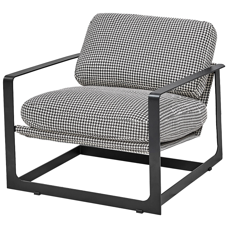 Кресло Elsinore Chair Черно-белый Черный в Барнауле | Loft Concept 