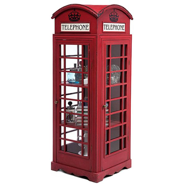 Витрина "Телефонная будка" London telephone box Красный (Red) Витрина "Телефонная будка" London telephone box Красный (Red) в Барнауле | Loft Concept