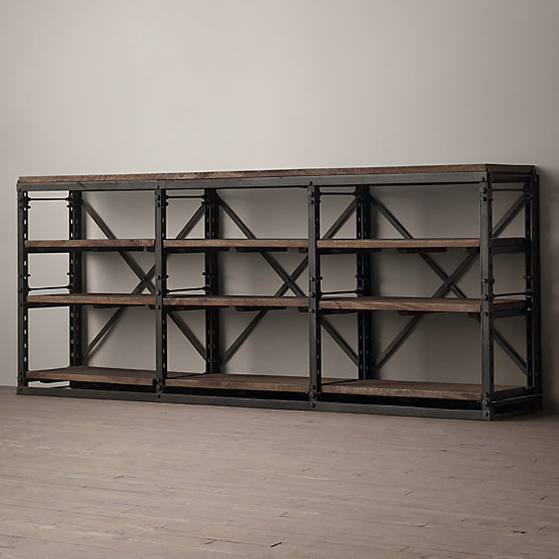 Стеллаж Restoration Hardware French Library Графит Золотой дуб Стеллаж Restoration Hardware French Library Графит Золотой дуб в Барнауле | Loft Concept