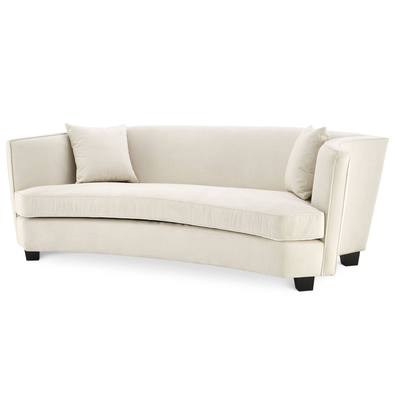 Диван Eichholtz Sofa Jiulietta 3 ivory ( слоновая кость ) Черный Диван Eichholtz Sofa Jiulietta 3 ivory ( слоновая кость ) Черный в Барнауле | Loft Concept