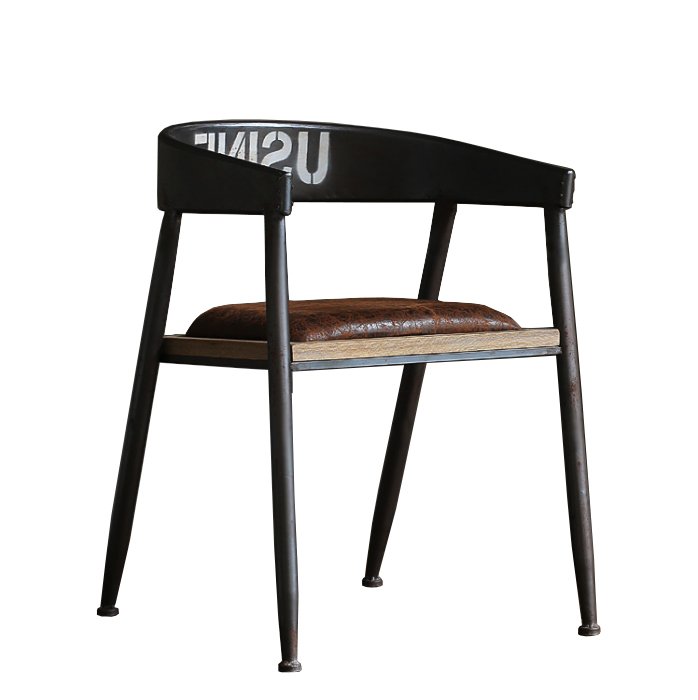 Стул Loft Armchair Industrial Коричневый Черный Стул Loft Armchair Industrial Коричневый Черный в Барнауле | Loft Concept
