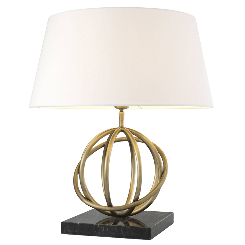 Настольная лампа Eichholtz Table Lamp Edition Белый Черный Латунь Античная полированная Настольная лампа Eichholtz Table Lamp Edition Белый Черный Латунь Античная полированная в Барнауле | Loft Concept