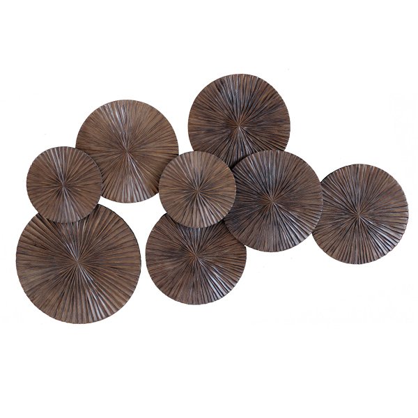 Арт-объект Apollo Brown Wall Plaque Disc Коричневый Арт-объект Apollo Brown Wall Plaque Disc Коричневый в Барнауле | Loft Concept