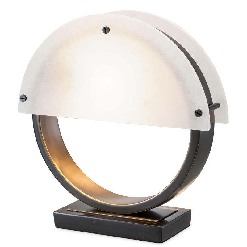 Настольная лампа Eichholtz Table Lamp Essence Темная бронза Белый Настольная лампа Eichholtz Table Lamp Essence Темная бронза Белый в Барнауле | Loft Concept