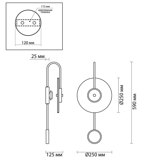 Бра Kaspar Wall lamp Бра Kaspar Wall lamp в Барнауле