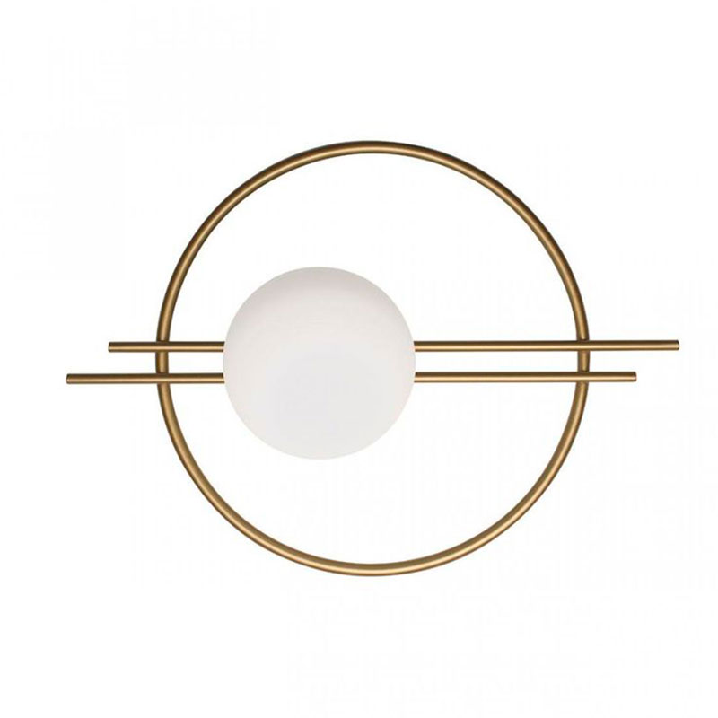 Бра Balance Beads Libra Gold 40 см Белый Золотой в Барнауле | Loft Concept 