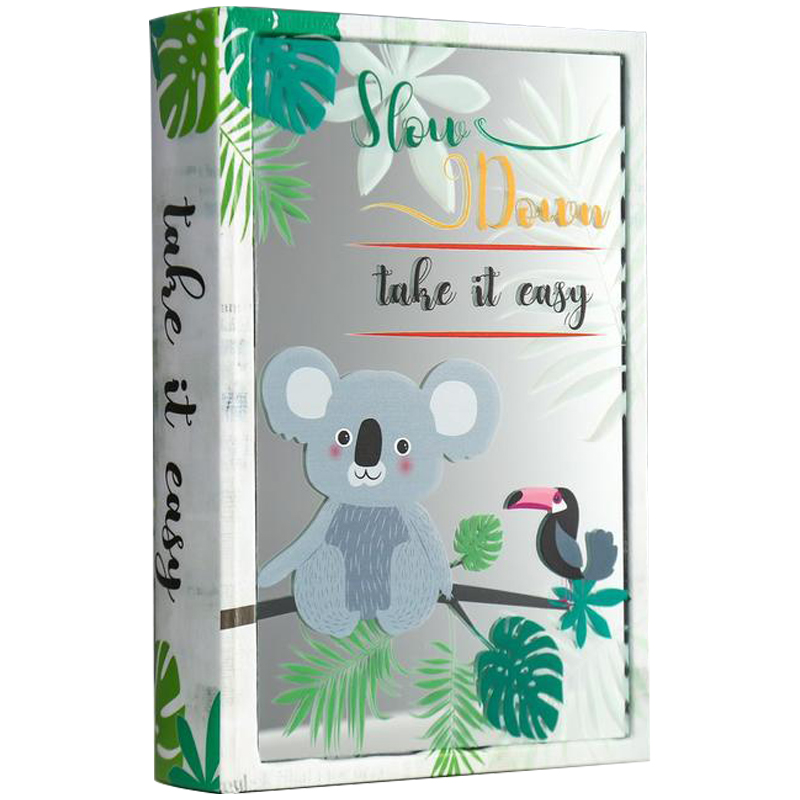 Шкатулка-книга Koala and Toucan Mirror Book Box Мульти Белый Зеленый Шкатулка-книга Koala and Toucan Mirror Book Box Мульти Белый Зеленый в Барнауле | Loft Concept