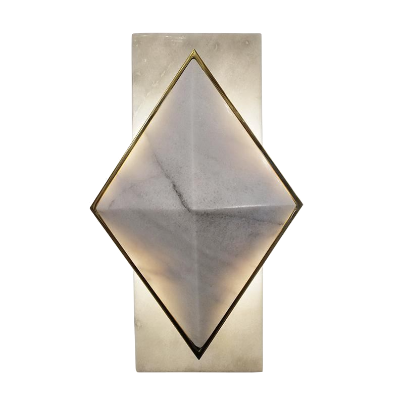Бра Marble Diamond WALL LAMP Латунь Серый Бра Marble Diamond WALL LAMP Латунь Серый в Барнауле | Loft Concept
