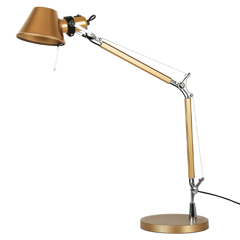Настольная лампа золотого цвета Artemide Золотой Хром Настольная лампа золотого цвета Artemide Золотой Хром в Барнауле | Loft Concept