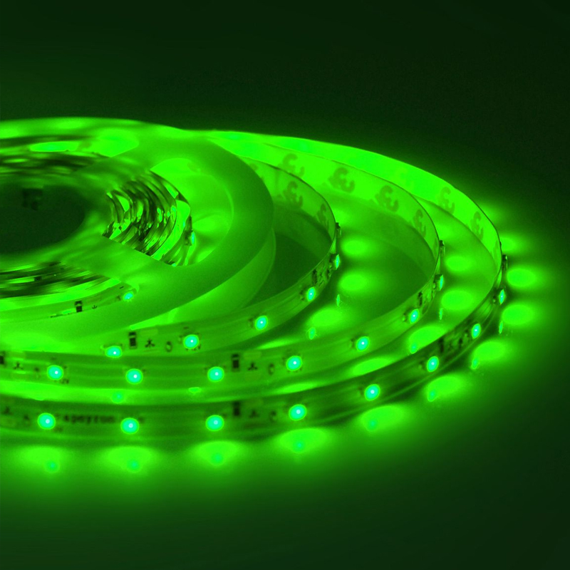 Светодиодная влагозащищенная лента 4,8W/m 60LED/m 3528SMD зеленый 5M Белый Светодиодная влагозащищенная лента 4,8W/m 60LED/m 3528SMD зеленый 5M Белый в Барнауле | Loft Concept