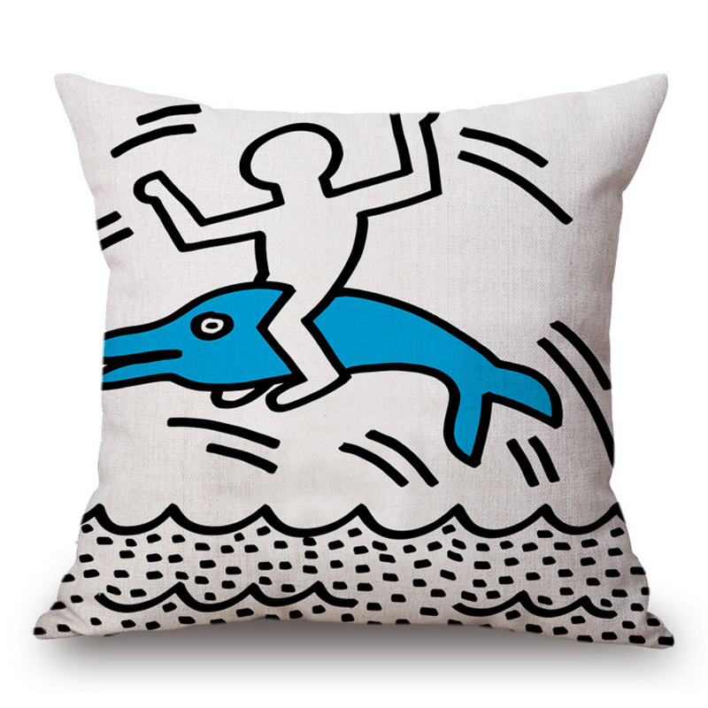 Подушка Keith Haring 13 Мульти Подушка Keith Haring 13 Мульти в Барнауле | Loft Concept