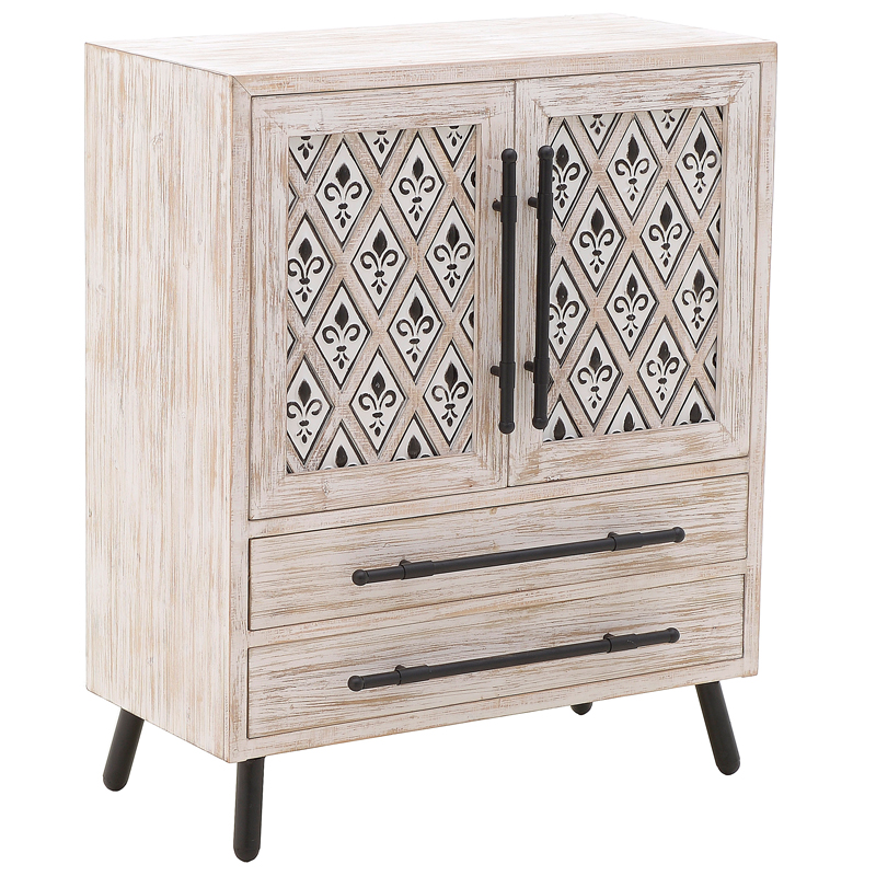 Комод Jerrick Provence Chest of Drawers Черный Бежево-серый Комод Jerrick Provence Chest of Drawers Черный Бежево-серый в Барнауле | Loft Concept