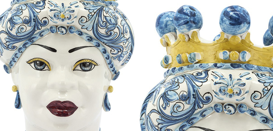 Ваза VASE MORO LADY CROWN blue Ваза VASE MORO LADY CROWN blue - Loft-Concept в Барнауле
