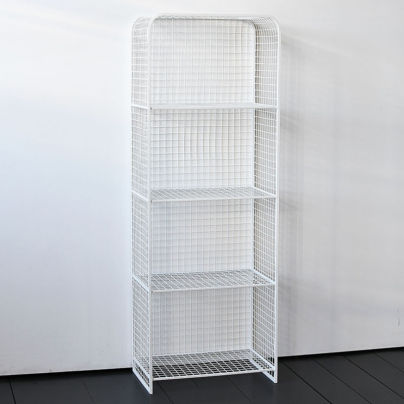 Стеллаж Rufus Industrial Metal Rust Rack Белый Стеллаж Rufus Industrial Metal Rust Rack Белый в Барнауле | Loft Concept