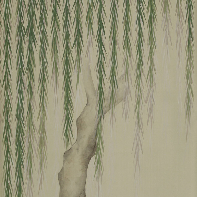 Обои ручная роспись Willow Special Colourway on Icefield dyed silk  в Барнауле | Loft Concept 