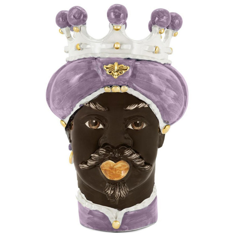 Ваза Vase Moro Man Medium New Violet Фиолетовый Коричневый Белый Ваза Vase Moro Man Medium New Violet Фиолетовый Коричневый Белый в Барнауле | Loft Concept