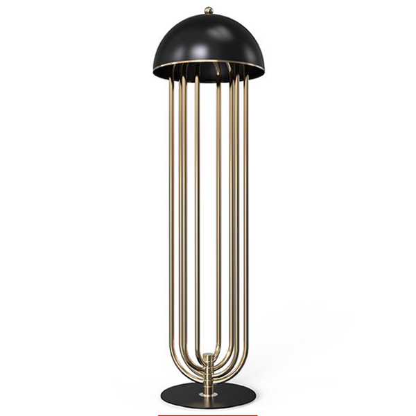 Торшер Delightfull Turner Floor Light Черный Белый Медь светлая Золотой Торшер Delightfull Turner Floor Light Черный Белый Медь светлая Золотой в Барнауле | Loft Concept