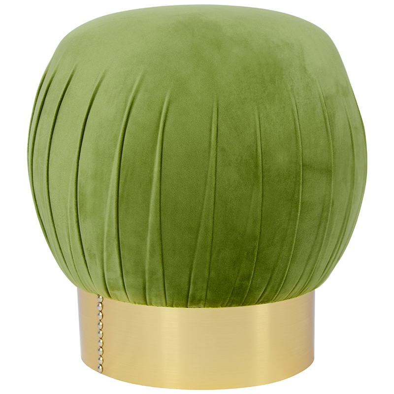 Оттоманка Art Deco Turban green Золотой Зеленый смок Оттоманка Art Deco Turban green Золотой Зеленый смок в Барнауле | Loft Concept