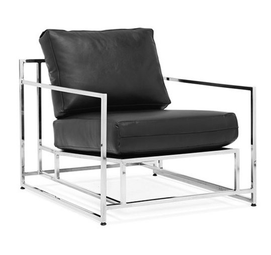 Кресло Black Calfskin Armchair Черный Кресло Black Calfskin Armchair Черный в Барнауле | Loft Concept
