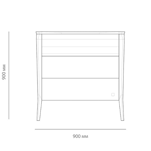 Комод из массива дуба с 3-мя ящиками Tasteful Furniture Комод из массива дуба с 3-мя ящиками Tasteful Furniture в Барнауле