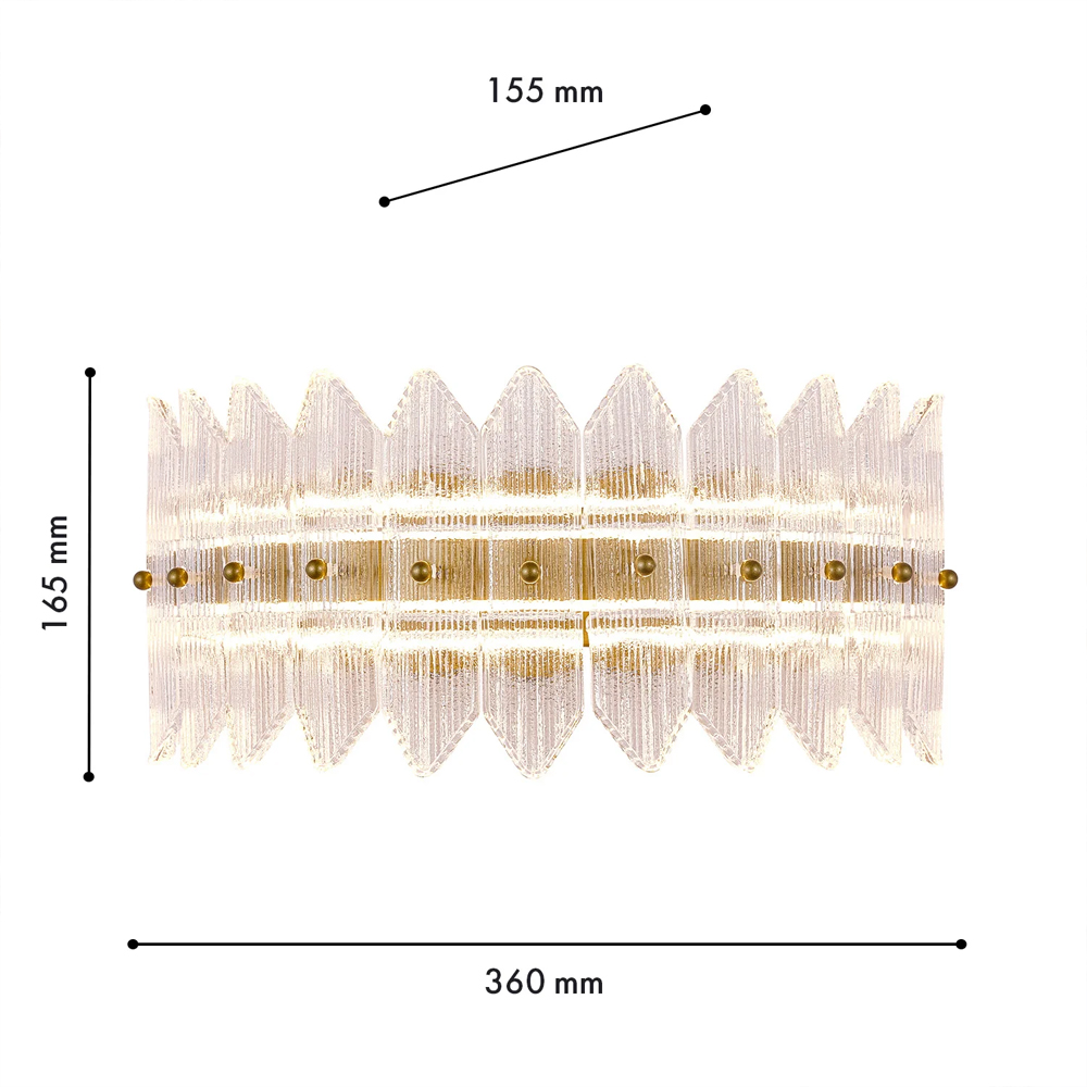 Бра с декоративными элементами в виде лепестков Round Light Flashing в Барнауле