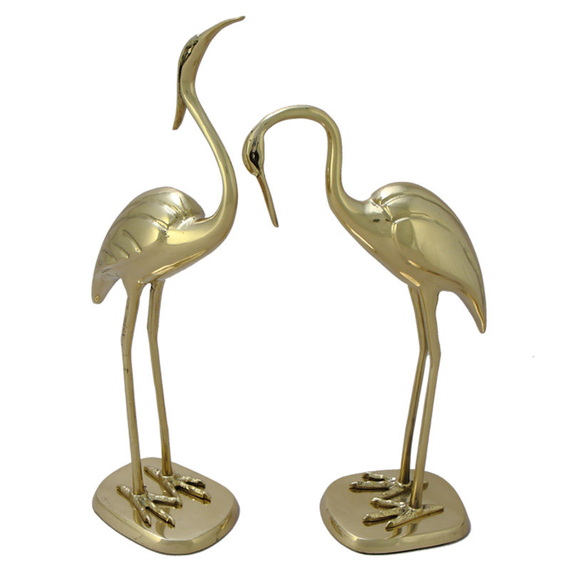 Статуэтка бронзовая пара Журавли Bronze Birds Золотой Статуэтка бронзовая пара Журавли Bronze Birds Золотой в Барнауле | Loft Concept
