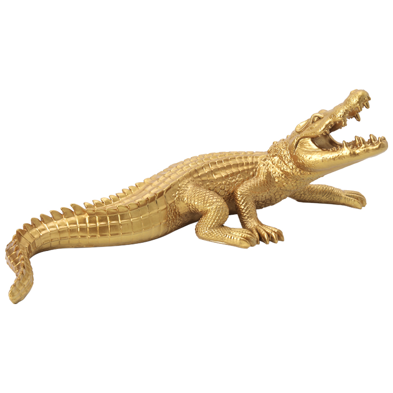 Статуэтка Crocodile Gold Золотой Статуэтка Crocodile Gold Золотой в Барнауле | Loft Concept