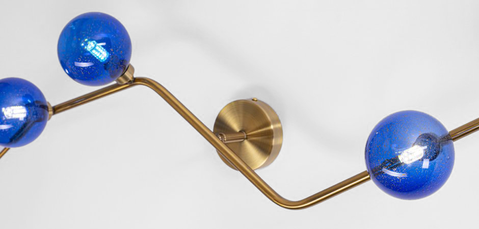 Бра Cherry FLUSH MOUNT Wall Lamp blue - фото №2