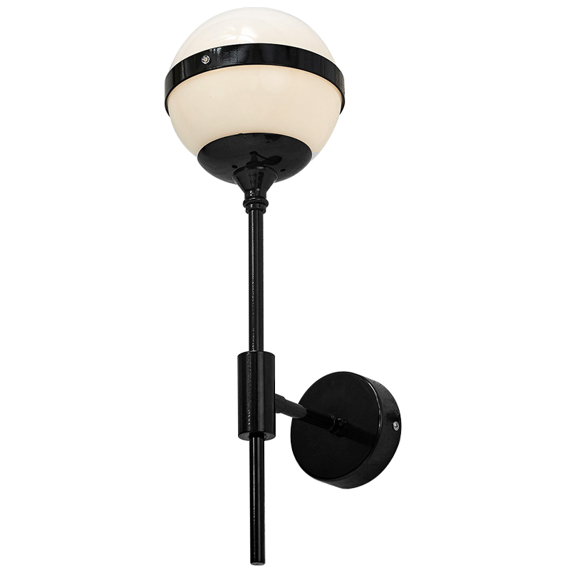 Бра Peggy Futura Black Wall Lamp Белый Черный в Барнауле | Loft Concept 