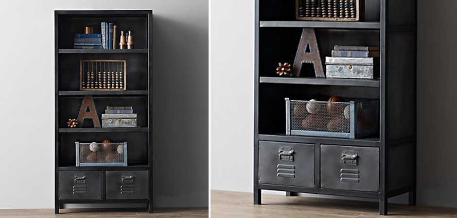 Книжный шкаф RH Vintage locker Книжный шкаф RH Vintage locker - Loft-Concept в Барнауле