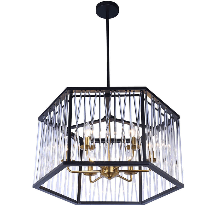 Люстра Lamp Inside The Frame Черный в Барнауле | Loft Concept 