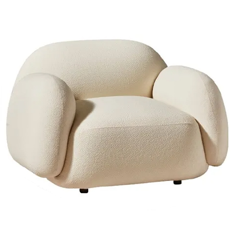 Мягкое кресло для гостиной La Lume Boucle Armchair Бежевый Мягкое кресло для гостиной La Lume Boucle Armchair Бежевый в Барнауле | Loft Concept