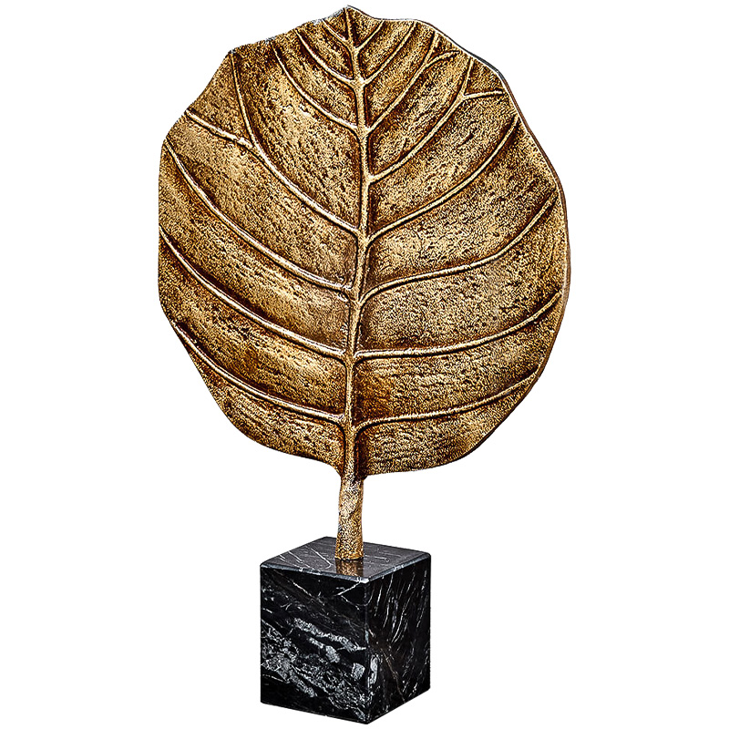 Аксессуар Gold Leaf Золотой Черный Мрамор Nero Аксессуар Gold Leaf Золотой Черный Мрамор Nero в Барнауле | Loft Concept