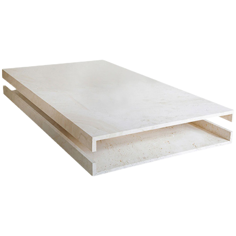 Кофейный стол Allen Travertine Coffee Table Бежевый Кофейный стол Allen Travertine Coffee Table Бежевый в Барнауле | Loft Concept