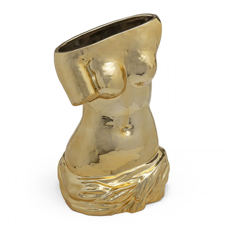 Ваза Seletti Milo Vase Глянцевое золото Ваза Seletti Milo Vase Глянцевое золото в Барнауле | Loft Concept