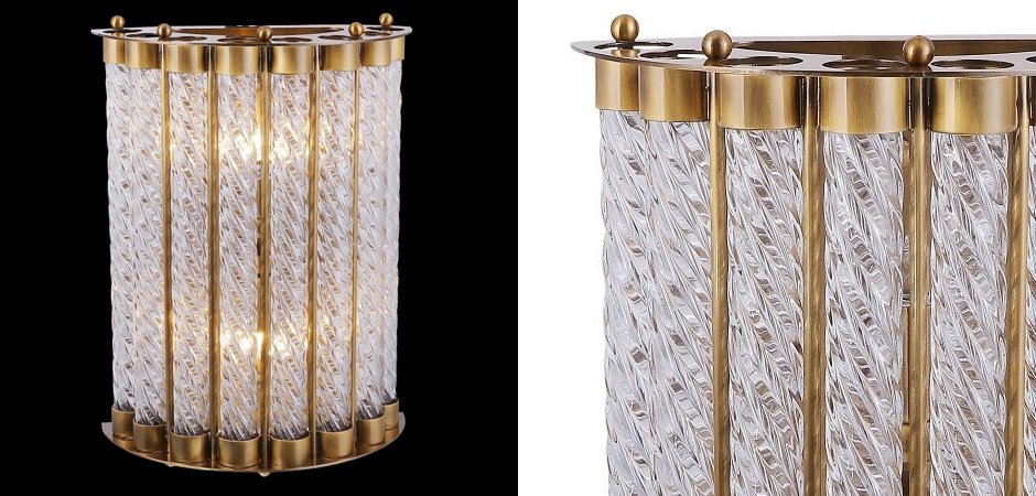 Бра Glass Spirals Sconces Бра Glass Spirals Sconces - Loft-Concept в Барнауле