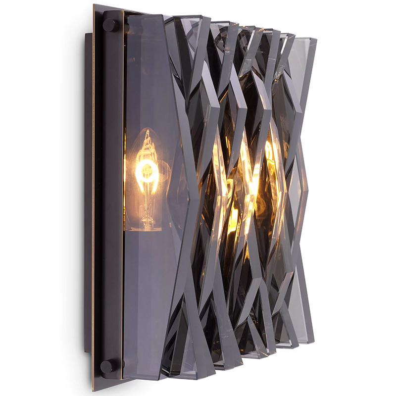 Бра Wall Lamp Nuvola S Smoke Латунь Стекло Смок Бра Wall Lamp Nuvola S Smoke Латунь Стекло Смок в Барнауле | Loft Concept