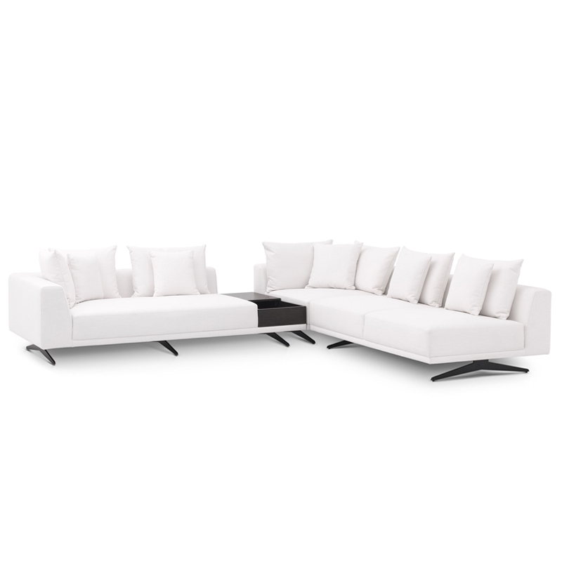 Диван Eichholtz Sofa Endless White Белый Темная бронза Диван Eichholtz Sofa Endless White Белый Темная бронза в Барнауле | Loft Concept