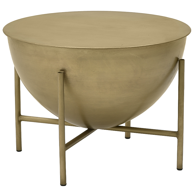 Круглый кофейный стол Big Modern Caldron Metal Coffee Table Золотой Круглый кофейный стол Big Modern Caldron Metal Coffee Table Золотой в Барнауле | Loft Concept
