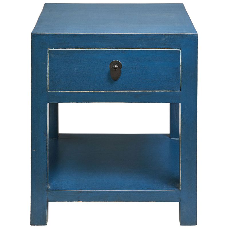 Тумба деревянная Tamsin Nightstand Blue Синий Тумба деревянная Tamsin Nightstand Blue Синий в Барнауле | Loft Concept