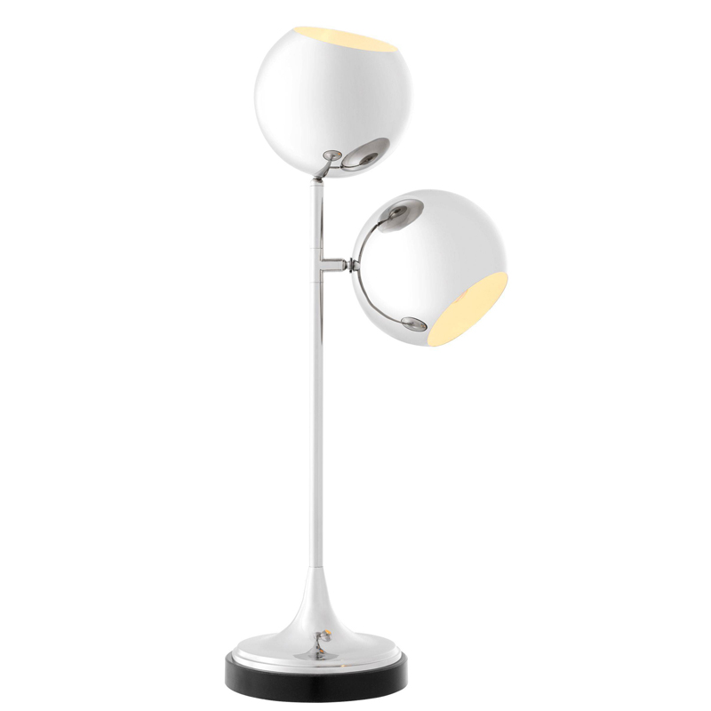 Настольная лампа Eichholtz Table Lamp Compton Nickel Никель Черный Настольная лампа Eichholtz Table Lamp Compton Nickel Никель Черный в Барнауле | Loft Concept
