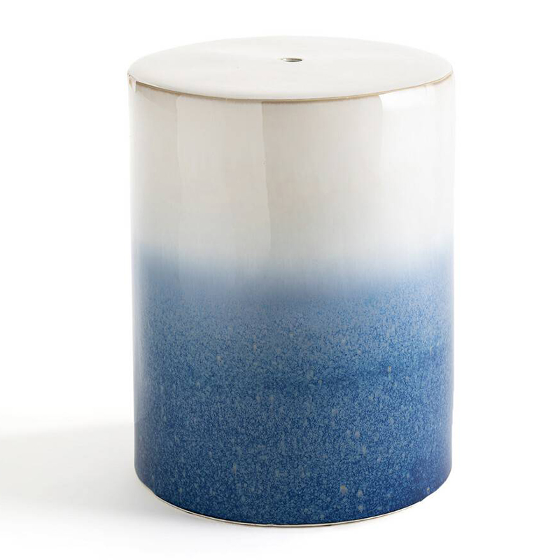 Керамический табурет Ombre Ceramic stool Белый Голубой Керамический табурет Ombre Ceramic stool Белый Голубой в Барнауле | Loft Concept