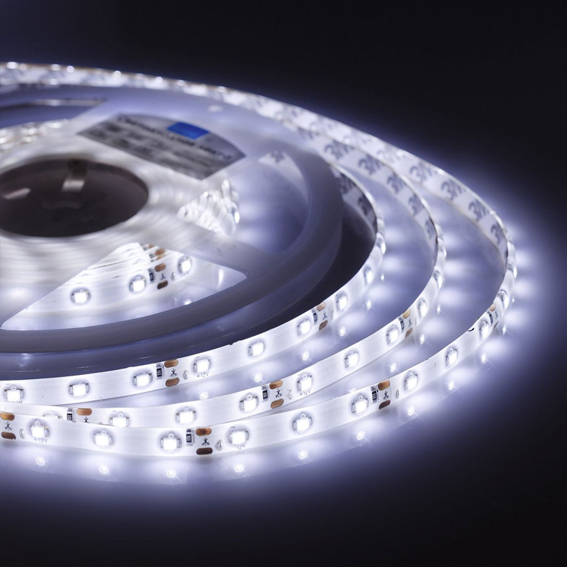 Светодиодная влагозащищенная лента 4,8W/m 60LED/m 3528SMD холодный белый Белый Светодиодная влагозащищенная лента 4,8W/m 60LED/m 3528SMD холодный белый Белый в Барнауле | Loft Concept