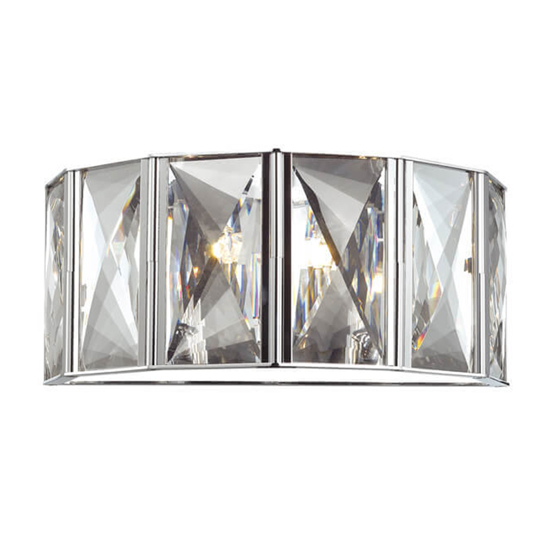Бра Tiers Crystal Light Chrome Хром Прозрачный (Transparent) Бра Tiers Crystal Light Chrome Хром Прозрачный (Transparent) в Барнауле | Loft Concept
