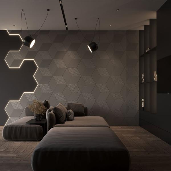 Гипсовая 3D Панель M-52  в Барнауле | Loft Concept 