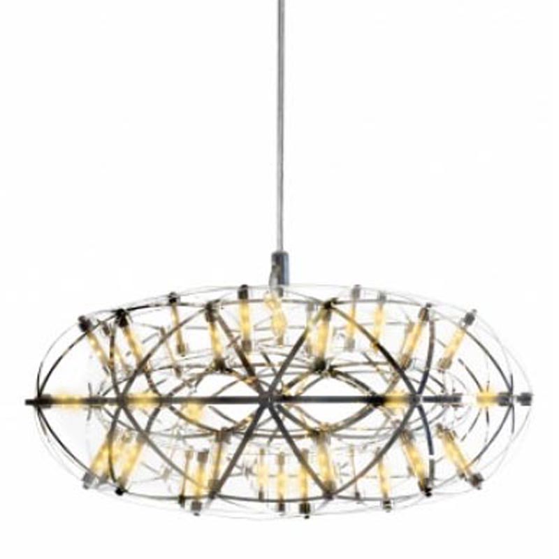 Люстра Moooi 3D Sphere Oval Yellow lamp S Хром Люстра Moooi 3D Sphere Oval Yellow lamp S Хром в Барнауле | Loft Concept