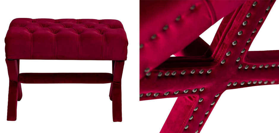 Пуф X Bench Capitone Ruby Пуф X Bench Capitone Ruby - Loft-Concept в Барнауле